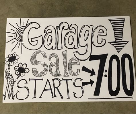 Cute Yard Sale Signs Ideas, Garage Sell Signs, Yard Sale Flyers Ideas, Tag Sale Signs, Cute Garage Sale Signs, Yard Sell Ideas, How To Set Up A Garage Sale, Best Garage Sale Signs, Best Yard Sale Signs