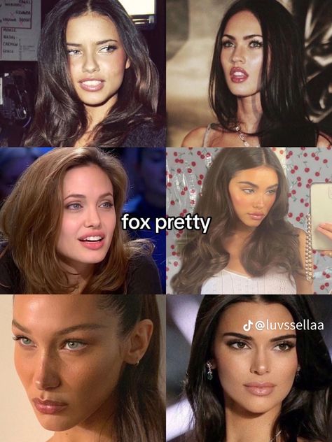 Turtle Face Type Makeup, Fox Pretty Face Aesthetic, Animal Beauty Types Face, Fox Beauty Face, Fox Pretty Face, Fox Pretty, Fox Beauty, Heart App, Summer Hair Care