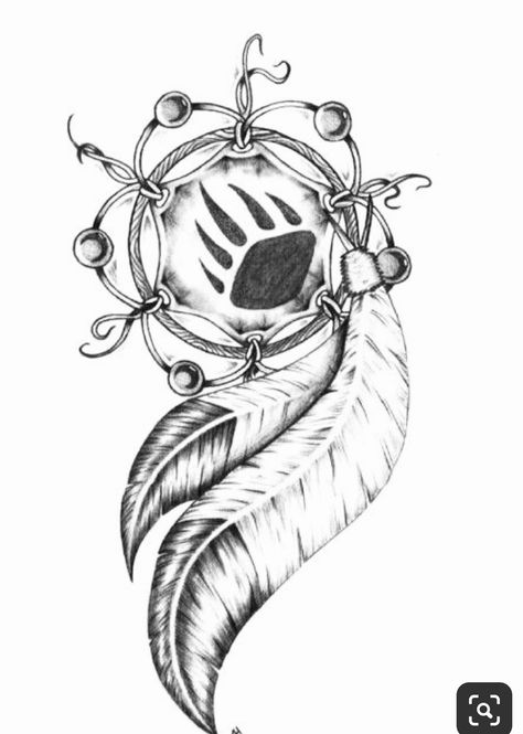 Native American Feather Tattoo, Dream Catcher Tattoos, Collar Tattoo, American Drawing, Tattoo Doodles, Native American Drawing, Figure Sketch, Tattoo Wolf, Native American Tattoos