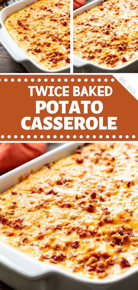 Baked Potatoes Casserole, Twice Baked Potato Casserole, Potatoes Casserole, Twice Baked Potato, Brunch Easter, Twice Baked Potatoes Casserole, Cake Easter, Easter Side Dishes, Easter Appetizers