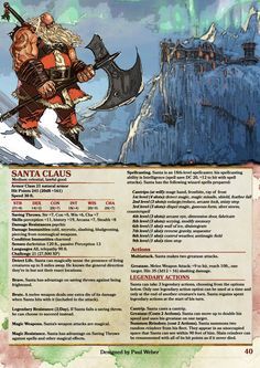 Christmas Dnd, Homebrew Races, Dnd Subclasses, D D 5e Homebrew, Homebrew Classes, Dungeons And Dragons Races, Dnd Stats, Dnd Creatures, Monster Manual