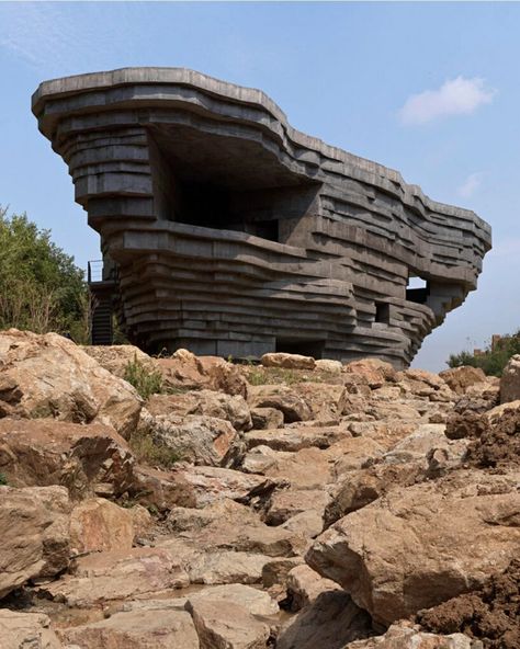 Chapel Of Sound, Cave Inspired Architecture, Canyon Architecture, Contour Architecture, Plate Architecture, Rock Architecture, Neocosmic Architecture, Rock Building, Condominium Architecture