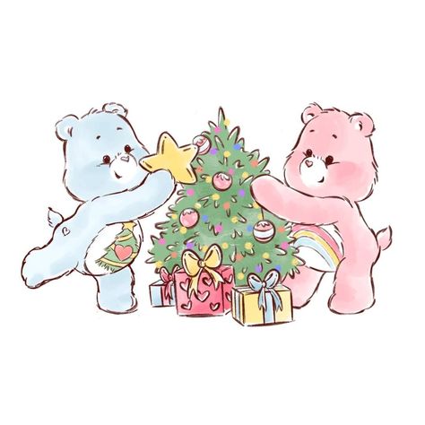 Care Bears Thanksgiving, Happy Birthday Care Bears, Care Bears Widget, Care Bears Matching Pfp, Christmas Care Bears Wallpaper, Cute Cartoon Christmas Wallpaper, Carebear Christmas Wallpaper, Christmas Care Bear, Cartoon Christmas Aesthetic