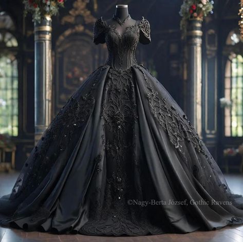 Emo Wedding Dresses, Victorian Ball Dress, Punk Wedding Dresses, Magical Writing, Gothic Ball Gown, Ball Gowns Victorian, Goth Wedding Dresses, Vampire Wedding, Gothic Dresses