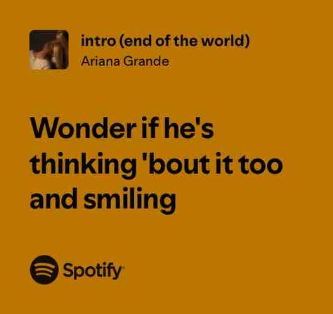 intro (end of the world) End Of The World, Spotify Song, Music Lyrics, Ariana Grande, Wonder, Songs, The World, Music