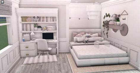 Bloxburg Bedroom Ideas, Bloxburg Bedroom, Blocksburg Room Ideas￼, House Decorating Ideas Apartments, Bedroom Ideas Aesthetic, Small House Layout, Simple Bedroom Design, Tiny House Layout, Diy House Plans