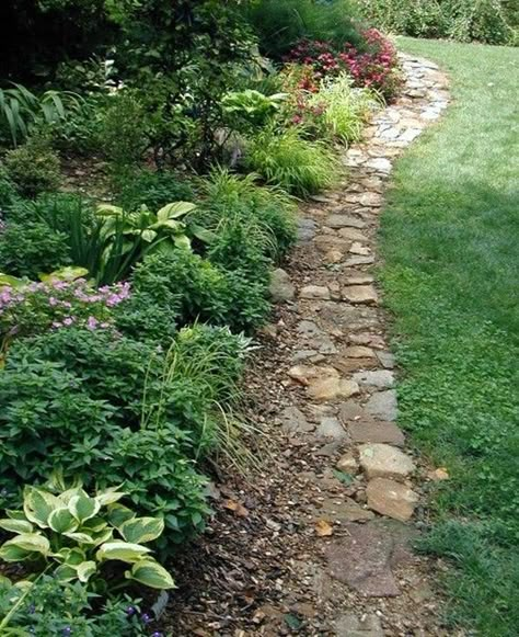 Edging Landscape, Stone Edging, Flower Bed Edging, Landscape Stone, Garden Border, Border Ideas, Landscape Edging, Edging Ideas, Have Inspiration