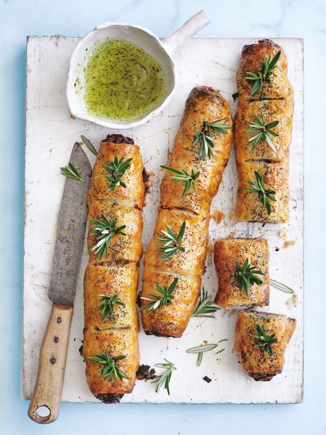 Quick and easy dinner or decadent dessert - recipes for any occasion. Donna Hay Recipes, Luncheon Ideas, Sausage Rolls Recipe, Puff Pastries, Savoury Snacks, Lamb Dishes, Donna Hay, Savory Pastry, Quick And Easy Dinner