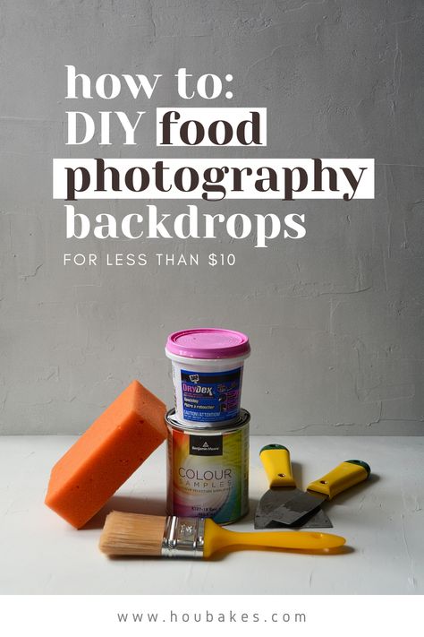 Photography backdrops can be expensive. Here's how to make your own DIY Food Photography Backdrop to take your food photography to the next level.  Check it out now, or Pin it for later! Backdrops For Food Photography, Diy Food Photography Backdrop, Diy Food Backdrop, Food Photography Backdrops Diy, Diy Food Photography Background, Food Backdrop Ideas, Diy Backdrops For Photography, Food Photography Set Up, Food Photography Backdrops