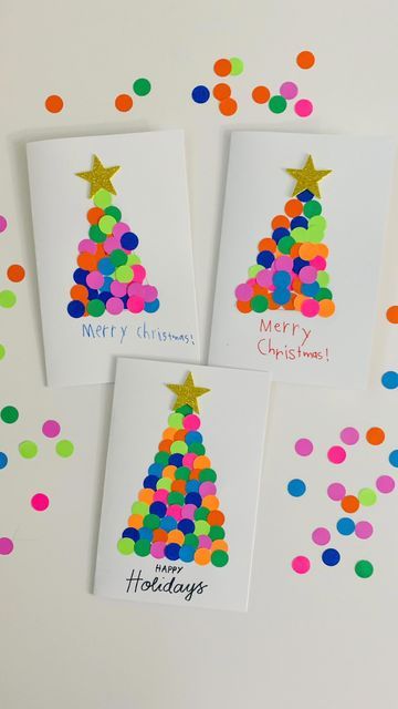 Christmas Card Ideas For Preschoolers, Christmas Card Ideas Year 1, Kids Holiday Cards, Home Made Christmas Cards For Kids, Christmas Diy For Kids Crafts, Diy Christmas Card Kids, Christmas Card Handmade Kids, Craft Christmas Cards Kids, Christmas Craft Ideas For Classroom