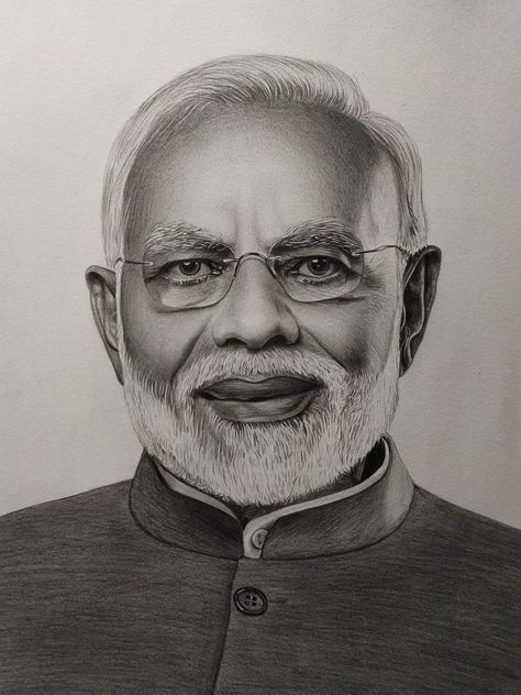 instagram -@rahulguptakrr. Only Pencil work, modi portrait, by Rahul Kumar Gupta Narendra Modiji Sketch Pencil, Narendra Modiji Sketch Drawing, Portrait Sketches Realistic Pencil Art, Narendra Modiji Sketch, Realistic Pencil Sketches Portraits, Celebrity Portrait Drawing Pencil, Celebrity Portraits Drawing Sketch, Pencil Portrait Drawing Sketches, Hanuman Ji Sketch Pencil