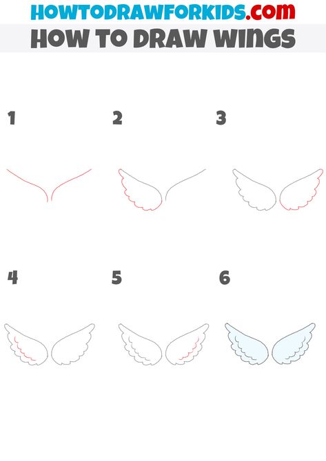 How To Draw Fairy Wings Step By Step, Angel Wings Drawing Easy Step By Step, How To Draw Angel Wings Step By Step, Wings Drawing Step By Step, How To Draw An Angel, How To Draw Angel Wings, How To Draw Wings, Drawing Program, Draw Wings