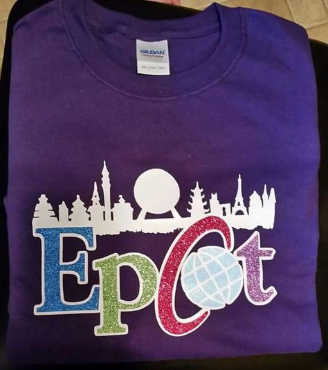 Epcot shirt Epcot Tshirt, Epcot Shirt Ideas, Disney Vinyl Shirts, Disney Shirt Designs, Monogram Pocket Tees, Girls Disney Shirts, Disney Thanksgiving, Disney Vinyl, Disney Cricut