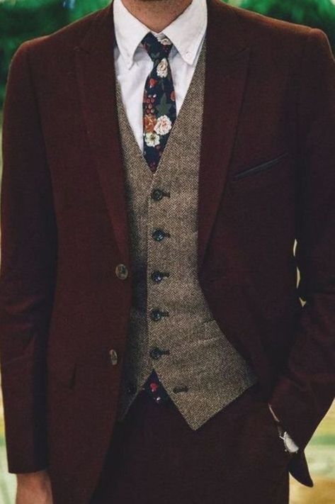 Tweed Suit Men, Men Wedding Suit, Mens Tweed Suit, Wedding Suit Groom, Brown Tweed Suit, Groom Tuxedo Wedding, Maroon Suit, Wedding Tux, Mens Wedding Attire