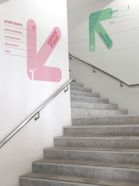 School Signage, Wayfinding Signage Design, Office Signage, Wayfinding Signs, Wayfinding Design, Wayfinding System, Hospital Interior, School Interior, Signage System