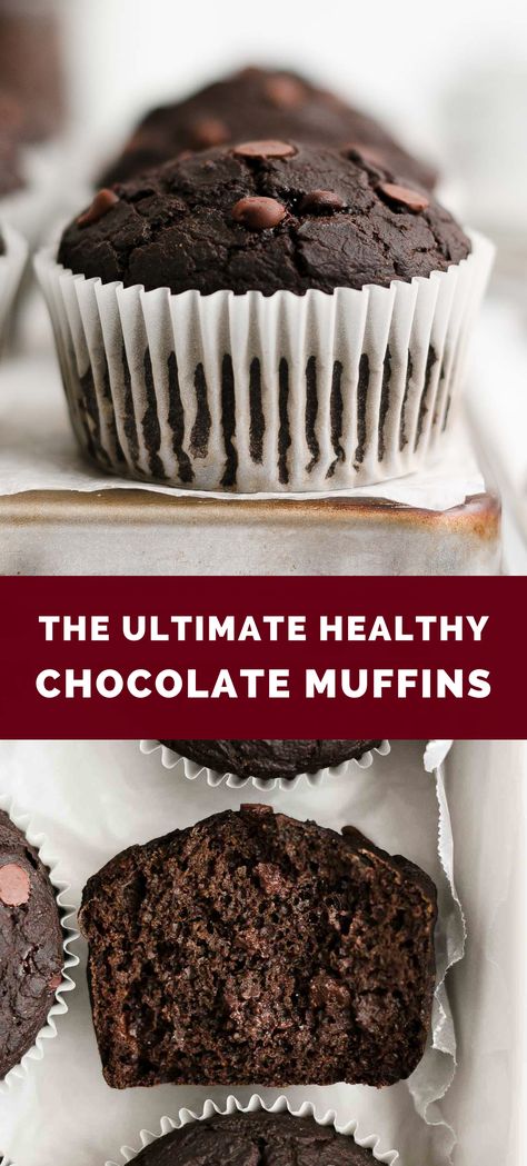 Semi Healthy Muffins, 100 Calorie Chocolate Muffins, Healthy Choc Muffins, Low Calorie Gluten Free Muffins, Healthier Chocolate Muffins, Low Carb Chocolate Muffins, Healthy Recipes Muffins, Low Gi Muffins Recipe, Healthy Chocolate Chocolate Chip Muffins