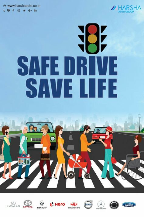 Safe Driving is a Life Saving Effort. It goes a long way for the safety of many individuals. Your efforts can save many lives.  #DriveSafe  #DriveSmart Driving Safety Posters, Road Traffic Accidents Poster, Safe Driving Posters, Road Safety Awareness Poster, Driving School Poster, Road Safety Slogans, Drive Safe Quotes, Road Safety Poster, Safety Pictures