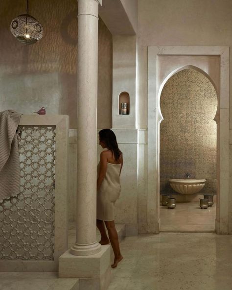 Best Luxury Spas: Marrakech Edition. A trip to Marrakech wouldn’t be right without a visit to one of their incredible spas. Whether for a traditional hammam or a message with Moroccan oils, WeGalavant has got you covered. We’ve listed the Best Luxury Spas in Magical Marrakech. 💫 El Fenn @elfennmarrakesh 💫 Royal Mansour Spa @royalmansourmarrakech 💫 La Sultana Spa @lasultanamarrakechofficiel 💫 Amanjena Spa @amanjena 💫 La mamounia @lamamouniamarrakech 💫 Le Farnatchi @le_farnatchi Ready to ... Hammam Bathroom, Open Floor Plan Living Room, El Fenn, Moroccan People, Pretty Lifestyle, Moroccan Bath, La Mamounia, Billionaire Luxury, Spa Decor