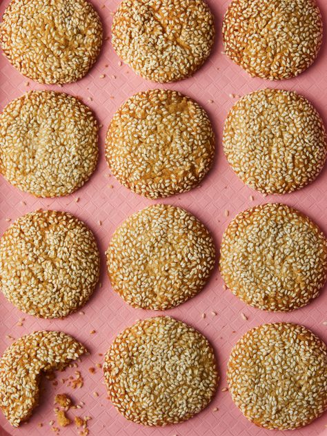 Sesame Honey Cookies | Guest Recipes | Nigella's Recipes Cookie Box Recipes, Nigella Recipes, Guest Recipes, Sesame Cookies, Tahini Cookies, Drop Cookie, Cake Biscuit, Honey Sesame, Biscuits And Cookies