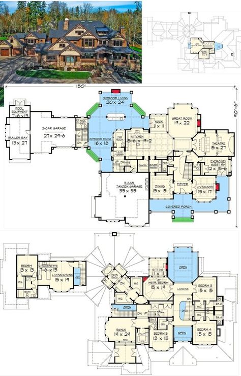 House Layout Plans Mansion, Huge Mansion Layout, Rustic Mansion Floor Plans, House Floor Plans Mansion, House Plans Mansion Luxury, House On Land Country Dream Homes, Big Mansion Floor Plan, Traditional Mansion Floor Plans, Mega Mansions Floor Plan Luxury