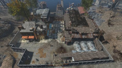 You can't just plant settlements anywhere in "Fallout 4's" massive open-world. There are several areas you can liberate from enemies which turn into settlements: Fallout Four, Fallout Settlement, Fallout 4 Settlement, Fallout 4 Settlement Ideas, Apocalypse Landscape, Fallout Cosplay, Post Apocalyptic Art, Base Building, Gamer Stuff