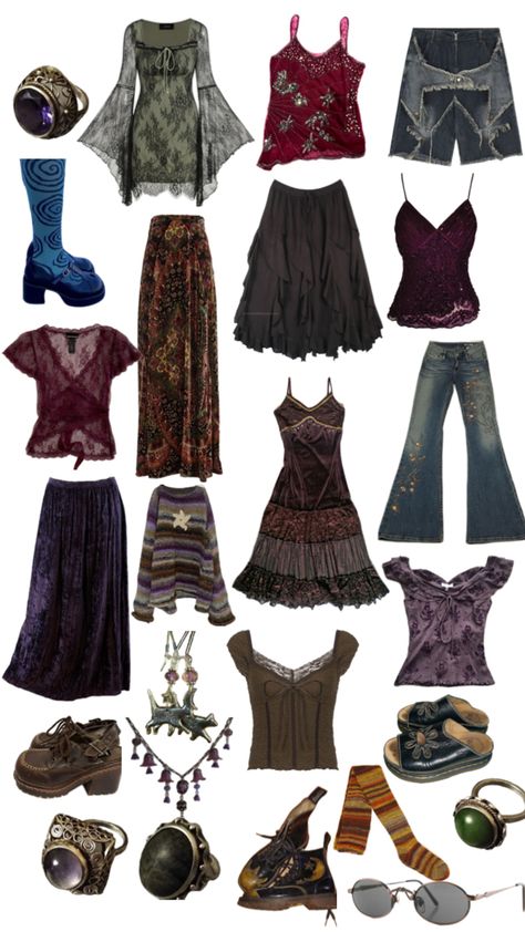 Whimsigoth Witchy Outfits, Mode Hippie, Earthy Outfits, Clothes And Shoes, Swaggy Outfits, Mode Inspo, Hippie Outfits, Dream Clothes, Outfits Aesthetic