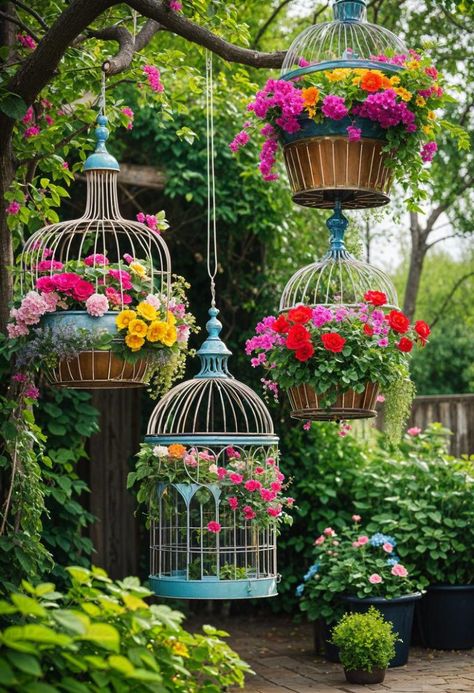 32 Secret Garden Ideas to Create Your Peaceful Retreat 8 Country Garden Plants, Garden Gate Decor Ideas, Birdcage Garden Ideas, Bird Cage Fairy Garden Ideas, Backyard Secret Garden Ideas, Garden Tours Backyards, Diy Secret Garden Ideas, Vintage Garden Party Ideas, Secret Garden Event