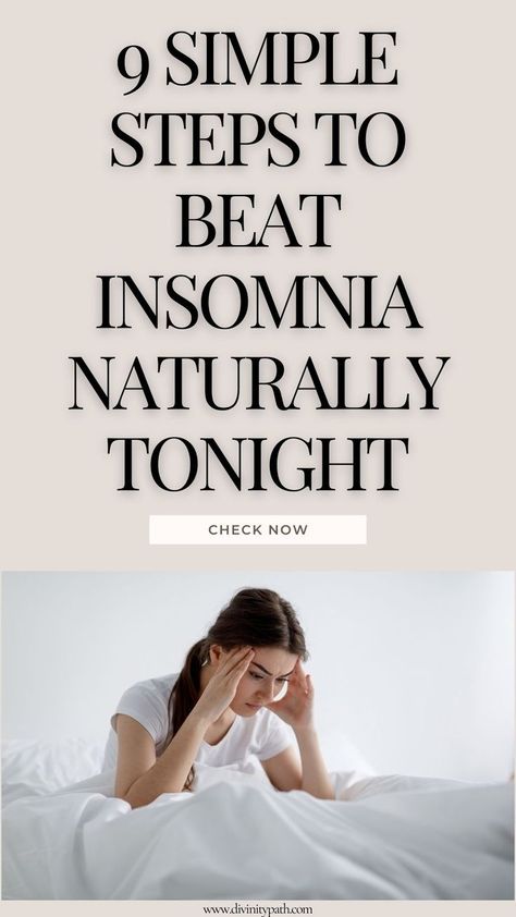 Tired of insomnia? Discover 9 simple steps to overcome insomnia naturally and improve your sleep instantly! These tips for beating insomnia will help you achieve a restful night. Try them today! Sleep Help Insomnia, Insomnia Tips, Insomnia Help, Mental Health Recovery, Health Affirmations, Help Yourself, Sleep Help, Can You Help, Improve Mental Health