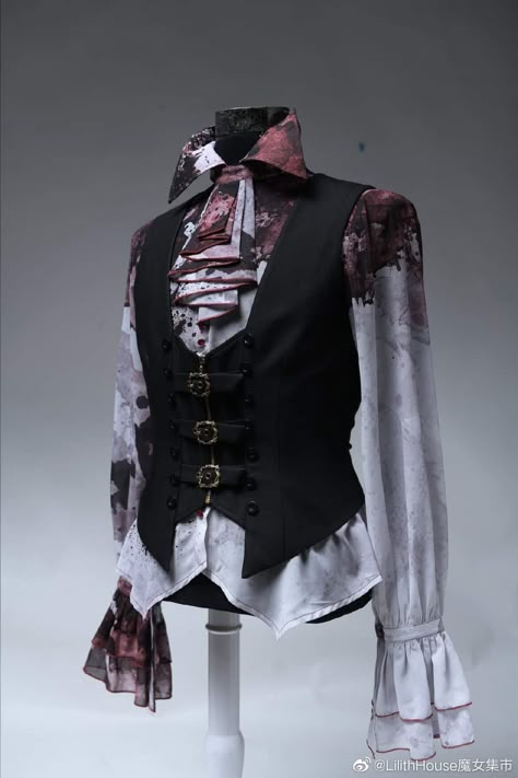 Victorian Gothic Male Outfit, Fancy Masculine Outfits, Knight Outfit Aesthetic, Masculine Fantasy Outfit, Executioner Outfit, Masculine Dress For Women, Victorian Gothic Aesthetic Outfit, Masc Romantic Goth Outfits, Vampire Outfit Male