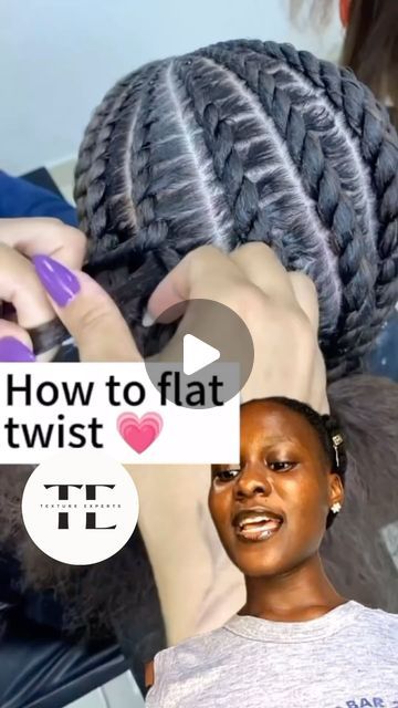 Flat Twist With Added Hair, Flat Twist Updo With Extensions, Flat Twist Black Women, Quick Flat Twist Hairstyles, Stitch Flat Twist, Flat Twist Styles For Kids, Cute Easy Cornrow Hairstyles, Flat Twist Low Bun Natural Hair, Flat Twist Cornrows Natural Hair