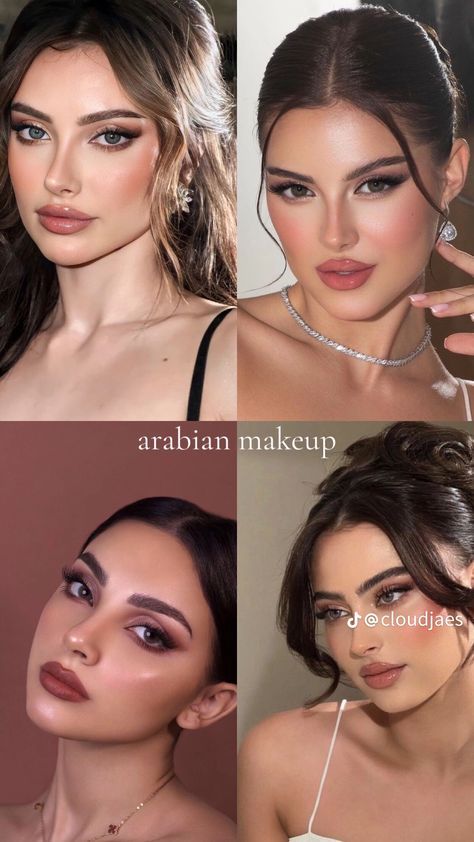 Arabian Makeup Look Tutorials, Arabic Makeup Tutorial, Arabic Eye Makeup, Makeup For Girls, With And Without Makeup, Makeup Advertisement, Hijab Makeup, Perfect Makeup Look, Wedding Eye Makeup