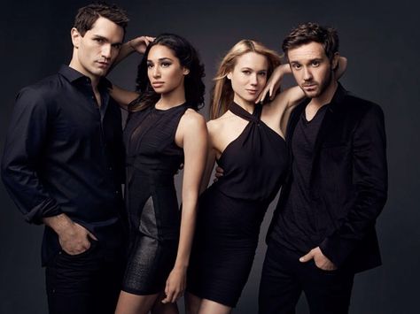 Being Human SyFy - New Farewell Cast Photo w/ Sam Witwer Meaghan Rath Kristen Hager Sam Huntington Sam Huntington, Meaghan Rath, Being Human Uk, Devious Maids, Tv Show Genres, Hemlock Grove, Being Human, Vampire Academy, Lost Girl