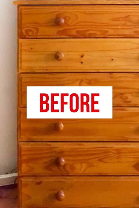 dresser upcycle before after Pine Dresser, Dressers Makeover, Vintage Suitcases, Tall Dresser, Anna White Diy Plans, Anna White Diy, Wooden Knobs, Painted Furniture Ideas, Diy Dresser