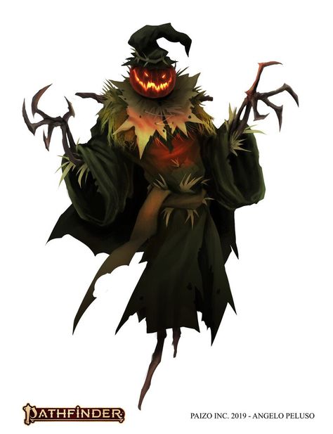 Scarecrow Dnd 5e, Scarecrow Monster Art, Scarecrow Character Art, Scarecrow Concept Art, Dnd Scarecrow, Scarecrow Character Design, Animated Scarecrow, Deltarune Seam, Scarecrow Oc