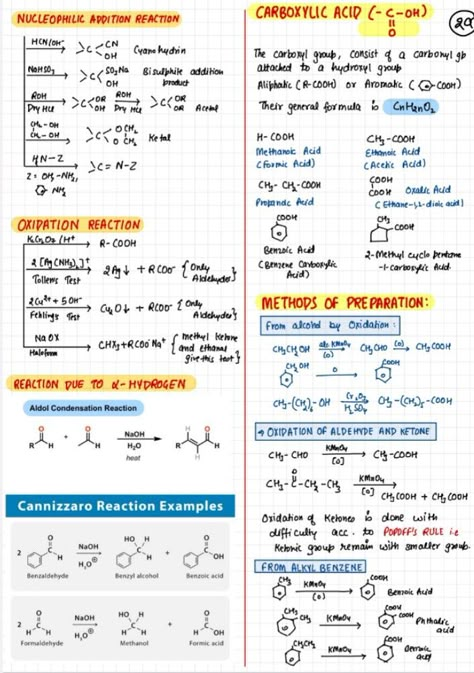 Aldehydes And Ketones Notes, Aldehyde Ketone And Carboxylic Acid, Chemistry Flashcards, Class 12 Chemistry Notes, 12 Chemistry Notes, Aldehydes And Ketones, Chemistry Formulas, Chem Notes, Organic Chemistry Notes