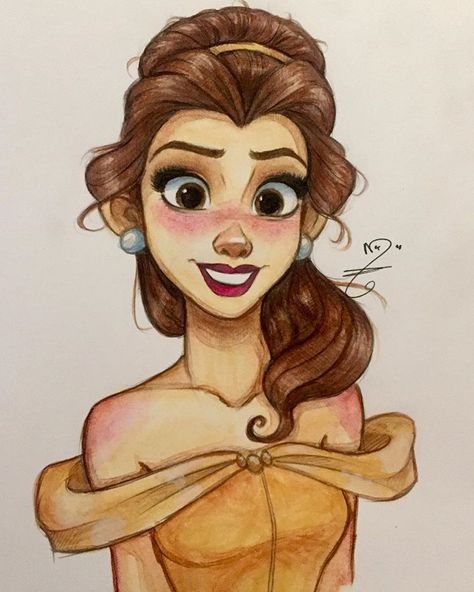 Belle Bela Drawing Ideas, Disney Princess, Disney, Hair, Instagram