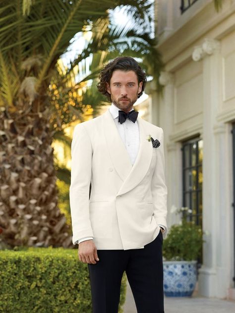 Ivory Tuxedo, White Tux, Wedding Tux, White Tuxedo, Groom Tuxedo, Dinner Jacket, Tuxedo Wedding, Men Formal, Groomsmen Attire