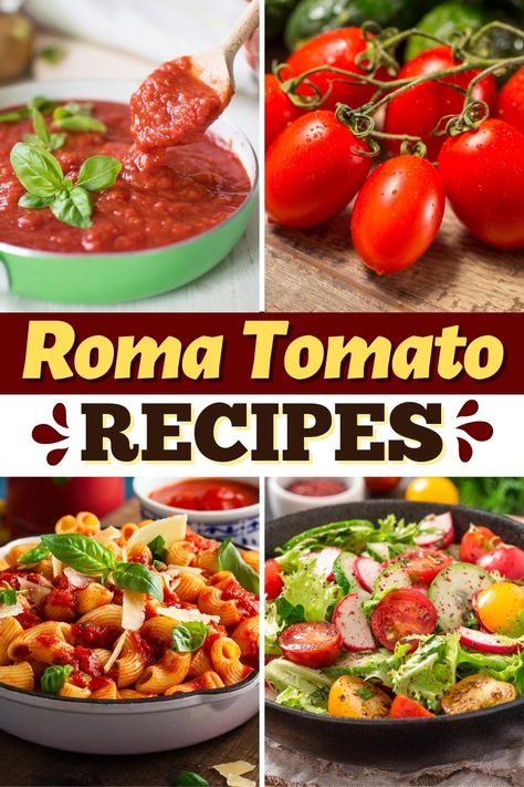 Fresh, cozy, healthy, and delicious, these Roma tomato recipes go way beyond pasta sauce. I'm talking pizza, chicken dinners, paleo nachos, and more! Roma Tomato Recipes, Keto Nachos, Homemade Cheeseburgers, Roma Tomato, Pizza Chicken, Fresh Tomato Recipes, Tomato Bruschetta, Tomato Sauce Recipe, Chicken Dinners