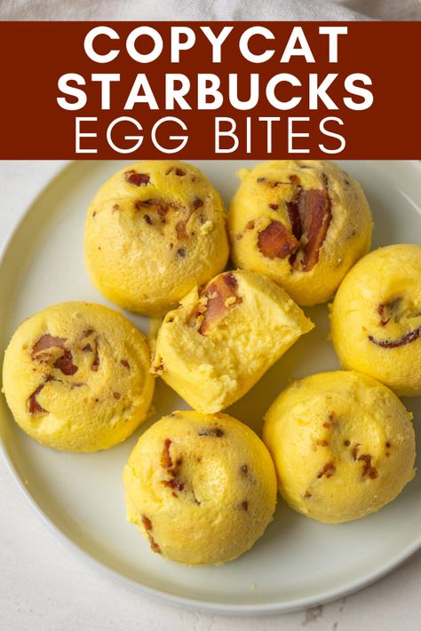 Copycat Starbucks Egg Bites Air Fryer, Starbucks Egg Bites Recipe Air Fryer, Low Carb Egg Bites, Instapot Eggs, Starbucks Sous Vide Egg Bites, Copycat Starbucks Egg Bites, Starbucks Egg Bites Recipe, Sous Vide Egg Bites, Dirty Keto