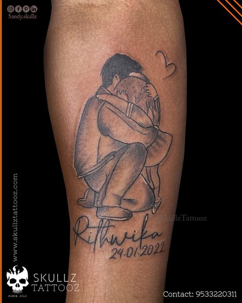 “Behind every great daughter is a truly amazing dad. what we teach and express is what they become." #fatheranddaughtertattoo #fatheranddaughter #fatherlove #family #tattoo #skullz_tattooz #tattoosinhyderabad Fathers Keeper Tattoo, My Fathers Keeper Tattoo, Dad Tattoos For Daughter, Tattoos For Daughter, Dad Daughter Tattoo, Family Tattoo, Dad Tattoos, Tattoos For Daughters, Tattoos