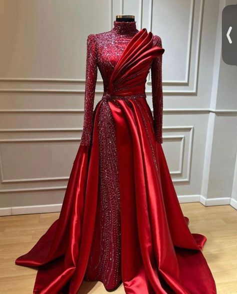 Red Soiree Dresses, Long Sleeve Wedding Dress Satin, Dresses Formal Long, Wine Red Prom Dress, Burgundy Evening Dresses, Prom Dress A Line, Wedding Dress Satin, Dress Outfits Party, Burgundy Evening Dress