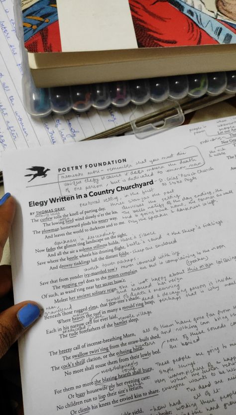 academia, notes, english literature, elegies, poems, thomas gray, graveyard school of poetry, elegy written in a country churchyard, english literature notes, annotation, poetry, writing, elegy English Major Notes, Elegy Written In A Country Churchyard, Eng Literature Aesthetic, English Literature Notes Aesthetic, Literature Notes Aesthetic, English Literature Student Aesthetic, Academia Notes, English Lit Student, English Literature Aesthetic