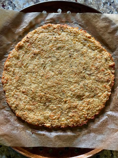 Easy-to-Make Chicken Pizza Crust - Michigan Mama News Thm Pizza Crust, Shredded Chicken Pizza Crust, Chicken Pizza Crust, Chicken Crust, Low Carb Spaghetti, Thm Dinner, Fried Chicken Cutlets, Chicken Crust Pizza, Keto Pasta