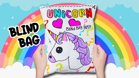 How To Make Blind Bag Paper Unicorn theme 🌈 DIY: Homemade paper blind bags Unicorn theme 🦄 Tutorial paper Unicorn blind bags. ASMR / satisfying opening blind bag tag: #robloxskincare #blindbags #cinnamoroll #tiktokcompilation #tiktok #tutorial #blindbag #asmr #paper #satisfying #blindbox #paperdiy #diy #craft #papercraft Unicorn Paper Craft, Paper Crafts Diy Easy, Diy Homemade Paper, How To Make Blinds, Paper Blind Bags, Diy Easy Paper Crafts, Blind Bag Ideas, Crafts Diy Easy, Paper Blinds