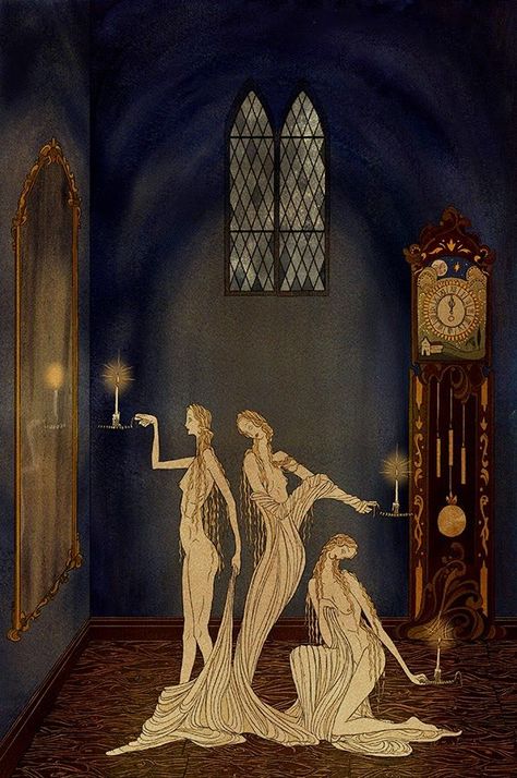 Kate Baylay, Kay Nielsen, 동화 삽화, Three Women, Fairytale Art, Ethereal Art, Anime Angel, Pics Art, Art And Illustration