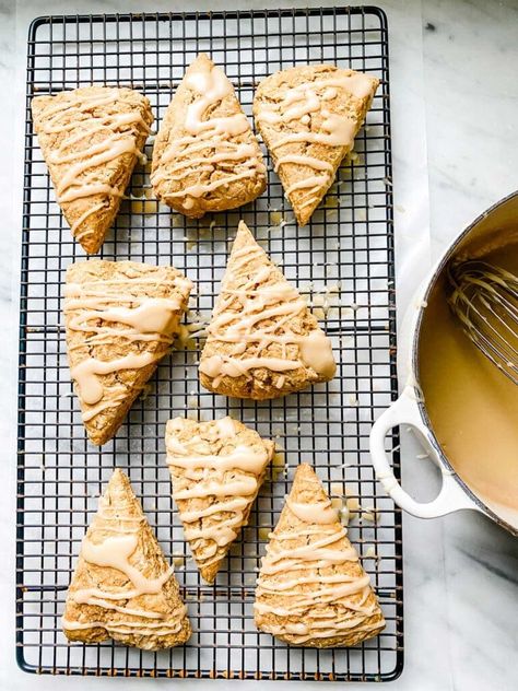 Maple Pumpkin Scones, Pumpkin Scones With Maple Glaze, Spiced Scones, Maple Glaze Recipe, Yummy Fall Recipes, Pumpkin Scones, Fall Recipe, Maple Glaze, Best Pumpkin