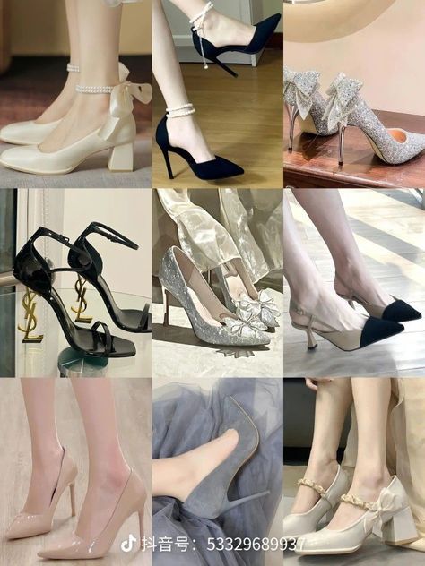 Korean Heels, Elegant Shoes Heels, Famous Outfits, Shoes Heels Classy, Fashion Shoes Heels, Cute Skirt Outfits, Shoes Outfit Fashion, Prom Heels, Fashion Shoes Sneakers