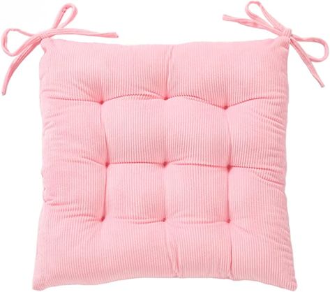 Amazon.com: HLOVME Corduroy Chair Cushion with Ties Ultra Soft Warm Floor Cushion for Kids Reading Nook Comfortable Square Seat Cushion for Adult 15.7”x15.7”, Pink : Home & Kitchen Corduroy Chair, Desk Chair Cushion, Pet Cafe, Reading Nook Kids, My Own Room, Soft Chair, Own Room, Patio Furniture Cushions, Pink Chair