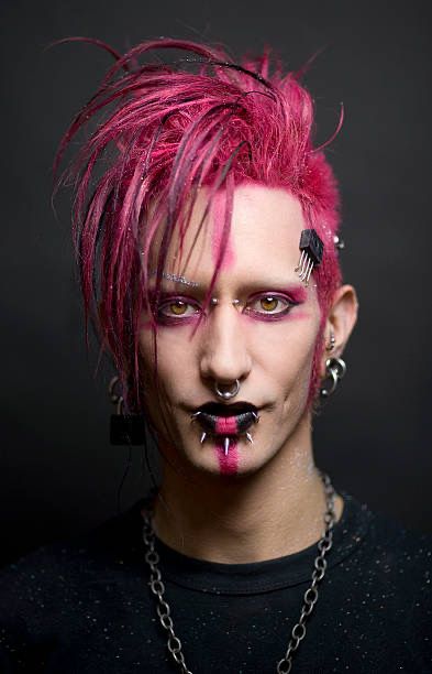 Punk Rock Makeup Men, 80s Punk Makeup Men, Rocker Chic Style Glam Rock Makeup, 80s Punk Rock Makeup, Punk Makeup Men, Drip Aesthetics, 80s Glam Rock Makeup, Punk Person, Alt Mens Fashion