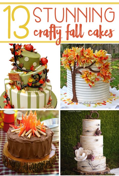 Fall Cakes Easy Decorating, Harvest Cake Decorating, Easy Fall Decorated Cakes, Fall Birthday Cakes Men, Fall Wedding Shower Cake Ideas, Fall Anniversary Cake, Fall Cake Decorating Ideas Simple, Fall Cake Designs Easy, Fall Cake Ideas Decorating